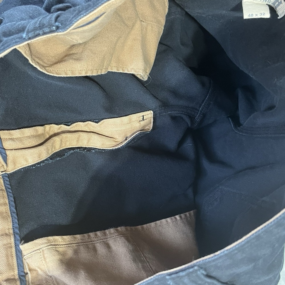 Duluth Trading Co Cargo Pants Mens 34x34 Black Fire Hose Cotton Workwear Utility - Picture 11 of 16